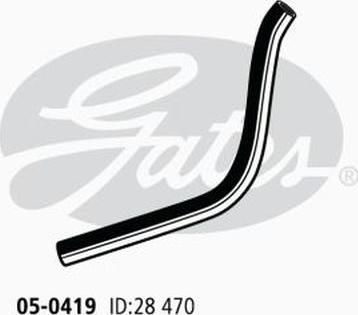 GATES 05-0419 - Шланг радіатора autocars.com.ua