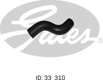 GATES 05-0550 - Шланг радіатора autocars.com.ua