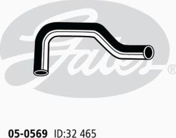 GATES 05-0569 - Шланг радіатора autocars.com.ua