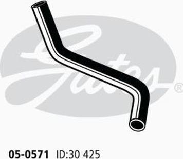 GATES 05-0571 - Шланг радіатора autocars.com.ua