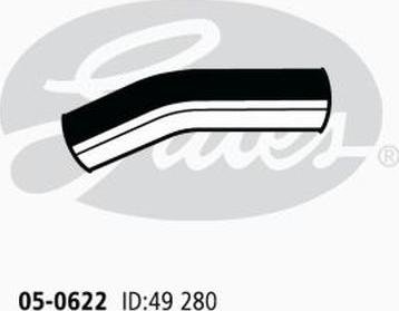 GATES 05-0622 - Шланг радіатора autocars.com.ua