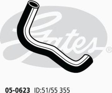 GATES 05-0623 - Шланг радіатора autocars.com.ua