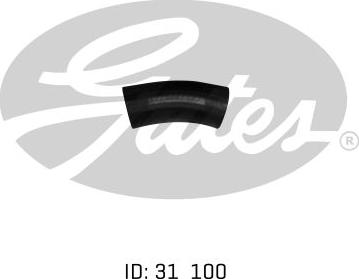 GATES 05-0733 - Шланг радіатора autocars.com.ua