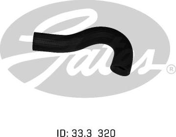GATES 05-0836 - Шланг радіатора autocars.com.ua
