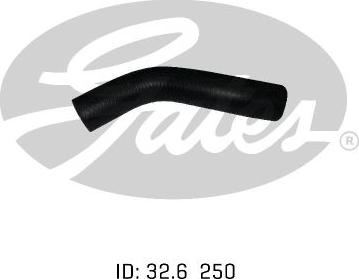 GATES 05-0850 - Шланг радіатора autocars.com.ua