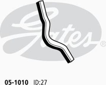 GATES 05-1010 - Шланг радіатора autocars.com.ua