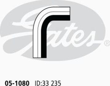 GATES 05-1080 - Шланг радіатора autocars.com.ua