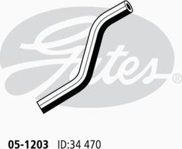 GATES 05-1203 - Шланг радіатора autocars.com.ua