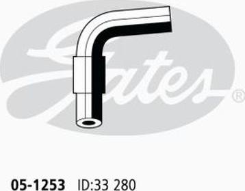 GATES 05-1253 - Шланг радіатора autocars.com.ua