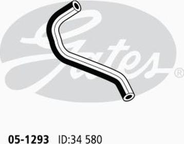GATES 05-1293 - Шланг радіатора autocars.com.ua