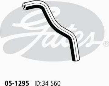 GATES 05-1295 - Шланг радіатора autocars.com.ua