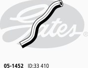 GATES 05-1452 - Шланг радіатора autocars.com.ua