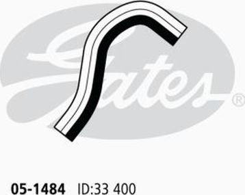 GATES 05-1484 - Шланг радіатора autocars.com.ua
