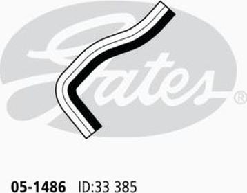 GATES 05-1486 - Шланг радіатора autocars.com.ua