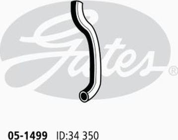 GATES 05-1499 - Шланг радіатора autocars.com.ua