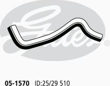 GATES 05-1570 - Шланг радіатора autocars.com.ua