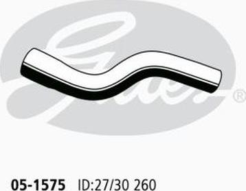 GATES 05-1575 - Шланг радіатора autocars.com.ua