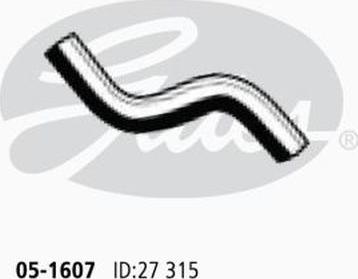 GATES 05-1607 - Шланг радіатора autocars.com.ua