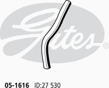 GATES 05-1616 - Шланг радіатора autocars.com.ua