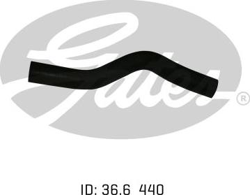 GATES 05-1646 - Шланг радіатора autocars.com.ua