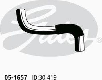 GATES 05-1657 - Шланг радіатора autocars.com.ua