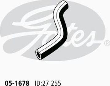GATES 05-1678 - Шланг радіатора autocars.com.ua