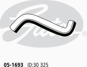 GATES 05-1693 - Шланг радіатора autocars.com.ua