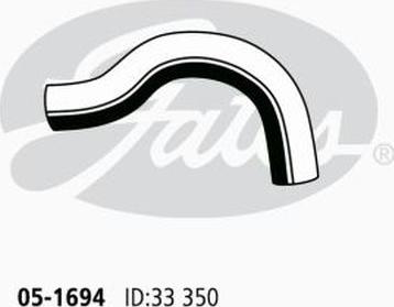 GATES 05-1694 - Шланг радіатора autocars.com.ua