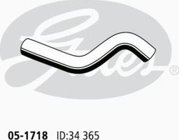 GATES 05-1718 - Шланг радіатора autocars.com.ua