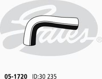 GATES 05-1720 - Шланг радіатора autocars.com.ua