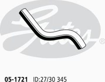 GATES 05-1721 - Шланг радіатора autocars.com.ua