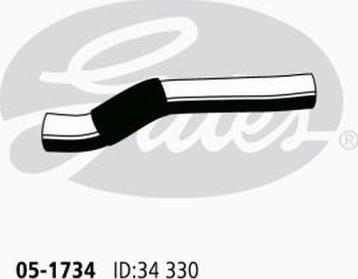 GATES 05-1734 - Шланг радіатора autocars.com.ua