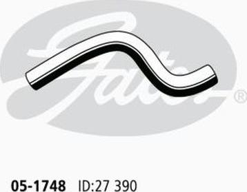 GATES 05-1748 - Шланг радіатора autocars.com.ua