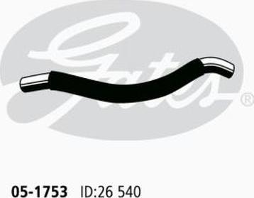 GATES 05-1753 - Шланг радіатора autocars.com.ua
