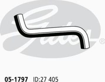 GATES 05-1797 - Шланг радіатора autocars.com.ua