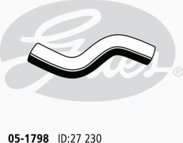 GATES 05-1798 - Шланг радіатора autocars.com.ua