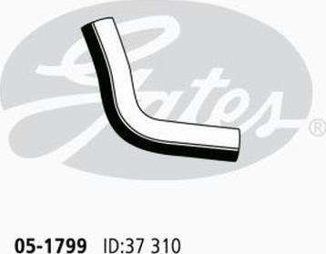 GATES 05-1799 - Шланг радіатора autocars.com.ua