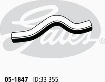 GATES 05-1847 - Шланг радіатора autocars.com.ua