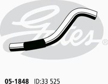 GATES 05-1848 - Шланг радіатора autocars.com.ua