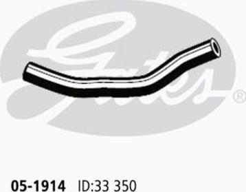 GATES 05-1914 - Шланг радіатора autocars.com.ua
