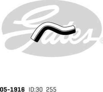 GATES 05-1916 - Шланг радіатора autocars.com.ua