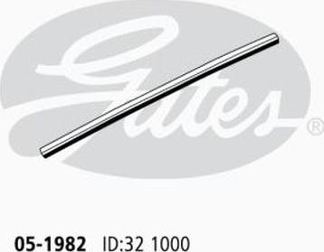 GATES 05-1982 - Шланг радіатора autocars.com.ua