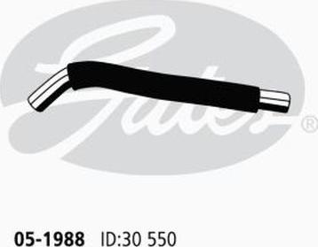 GATES 05-1988 - Шланг радіатора autocars.com.ua