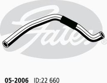 GATES 05-2006 - Шланг радіатора autocars.com.ua