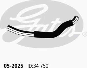 GATES-AU 05-2025 - Шланг радіатора autocars.com.ua