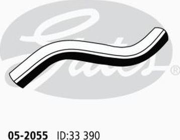 GATES 05-2055 - Шланг радіатора autocars.com.ua