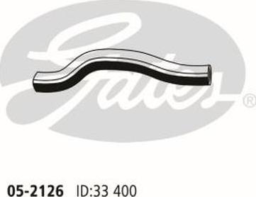 GATES 05-2126 - Шланг радіатора autocars.com.ua