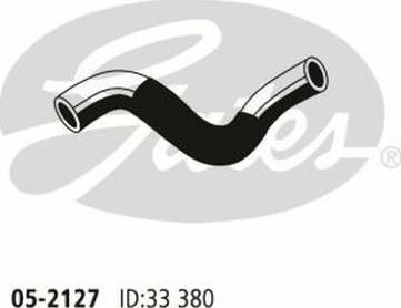 GATES 05-2127 - Шланг радіатора autocars.com.ua
