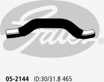 GATES 05-2144 - Шланг радіатора autocars.com.ua