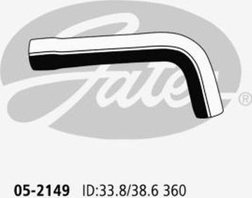 GATES 05-2149 - Шланг радіатора autocars.com.ua